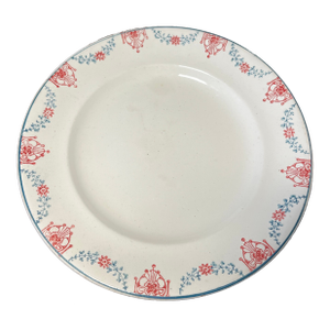 Antique Ironstone Longwy Pedestal Plate