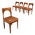 Vintage Chairs in Beech and Leatherette, 1970s For Sale