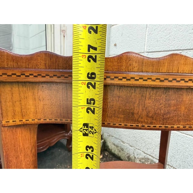 Early 20th Century Edwardian Style Scalloped Top Tray Table. For Sale - Image 9 of 14