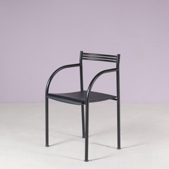 Black Dining Chair by Philippe Starck for Baleri, Italy, 1980s For Sale - Image 8 of 8