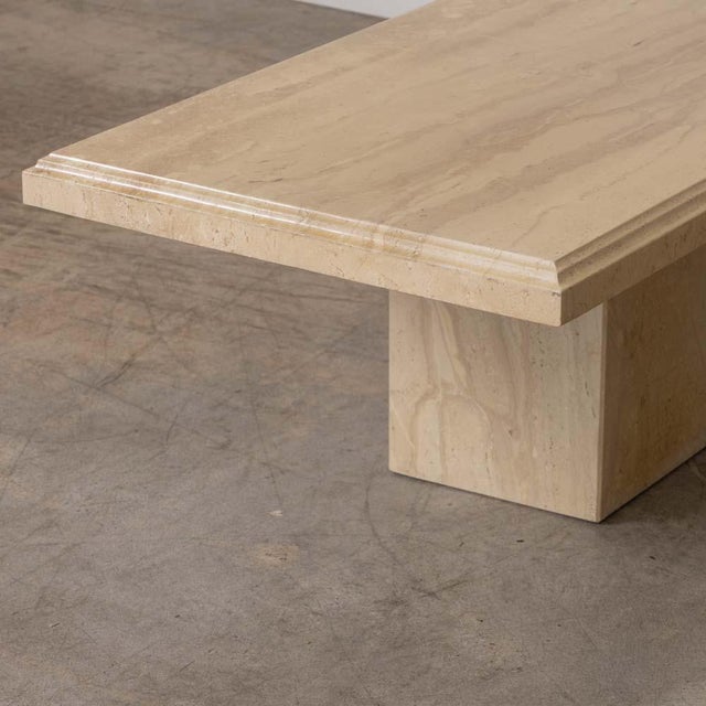 1970s Italian Travertine Coffee Table For Sale - Image 14 of 16
