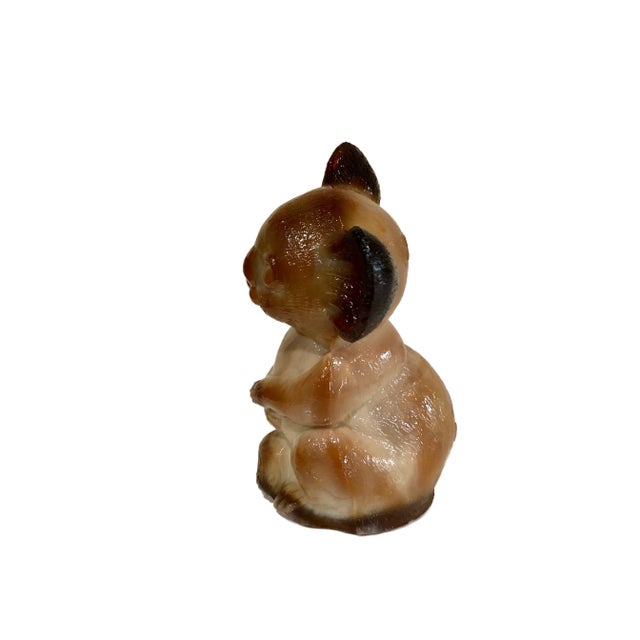 1980s Chocolate Slag Glass Kodi Koala by K J Glass For Sale - Image 4 of 7