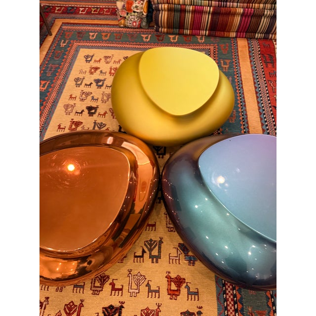 2000 - 2009 Chrome Lacquer End Tables Attributed to Roche Bobois For Sale - Image 5 of 5