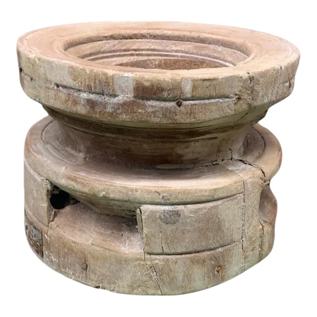 Vintage Indian Seed Extractor Candle Holder For Sale