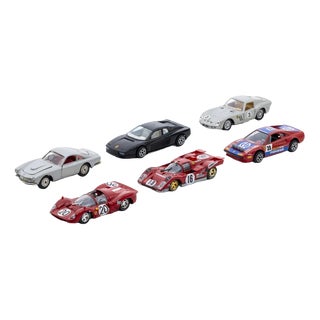 20th Century Miniature Ferrari Cars, Set of 6 For Sale