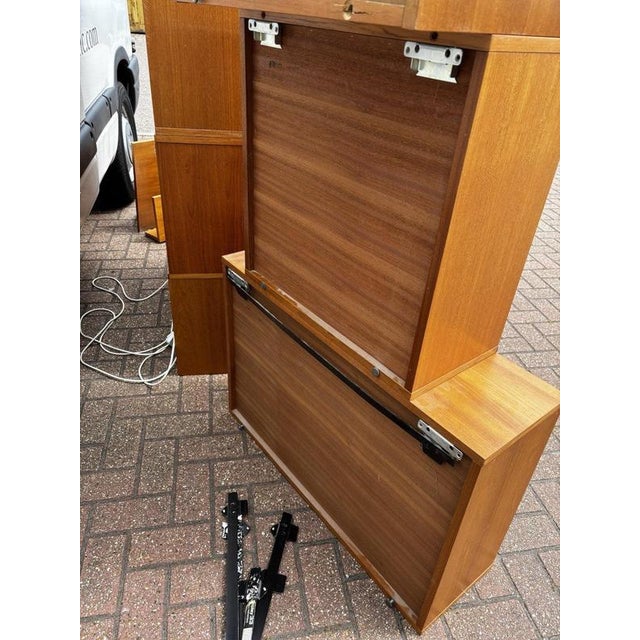 Mid-Century Modern Floating Display Cabinet with Shelves and Drawers, Set of 13 For Sale - Image 15 of 16
