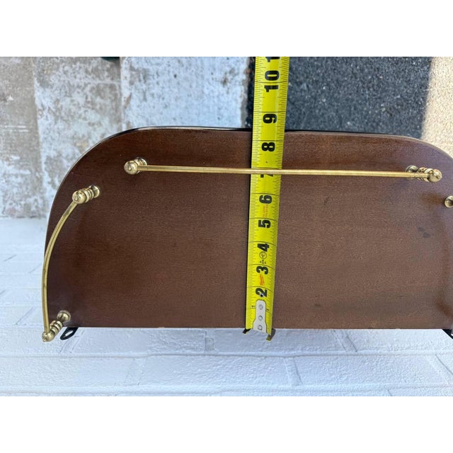 Vintage Wooden Display Hanging Cabinet With Glass Door For Sale - Image 12 of 15
