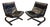 Scandinavian Kengu Lounge Chairs attributed to E. & N. Solheim for Rybo, 1970s, Set of 2 For Sale