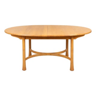 Vintage Oval Saville Dining Table in Elm from Ercol For Sale