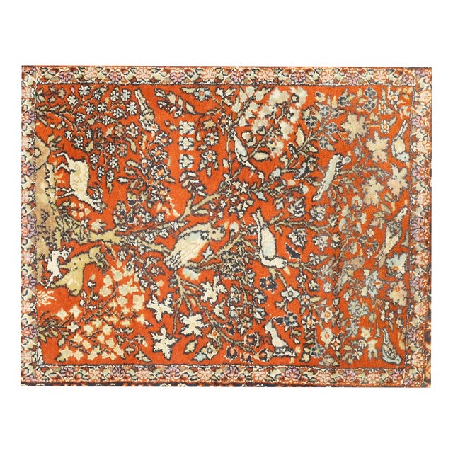 Ghoum Silk Rug with Tree of Life Motif For Sale