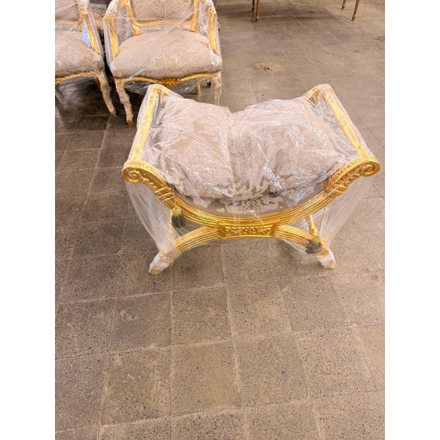 Vintage French Empire Curule Stool For Sale In Orlando - Image 6 of 8