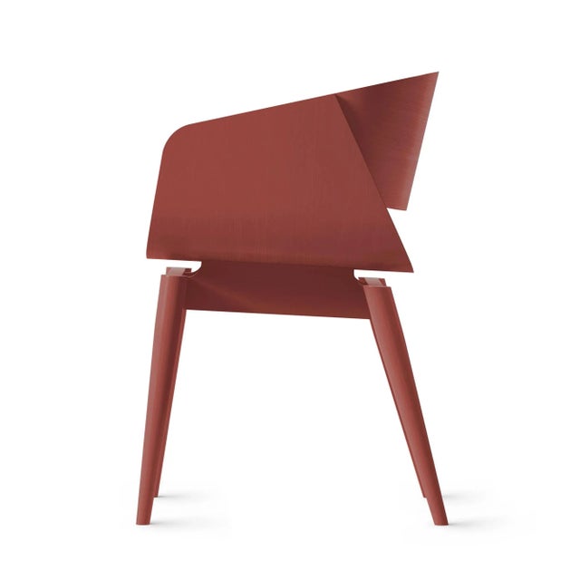 Contemporary 4th Armchair Color in Red by Almost For Sale - Image 3 of 5