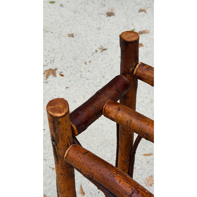 Adirondack Folk Art Rustic Twig Blanket Quilt Rack For Sale - Image 12 of 15