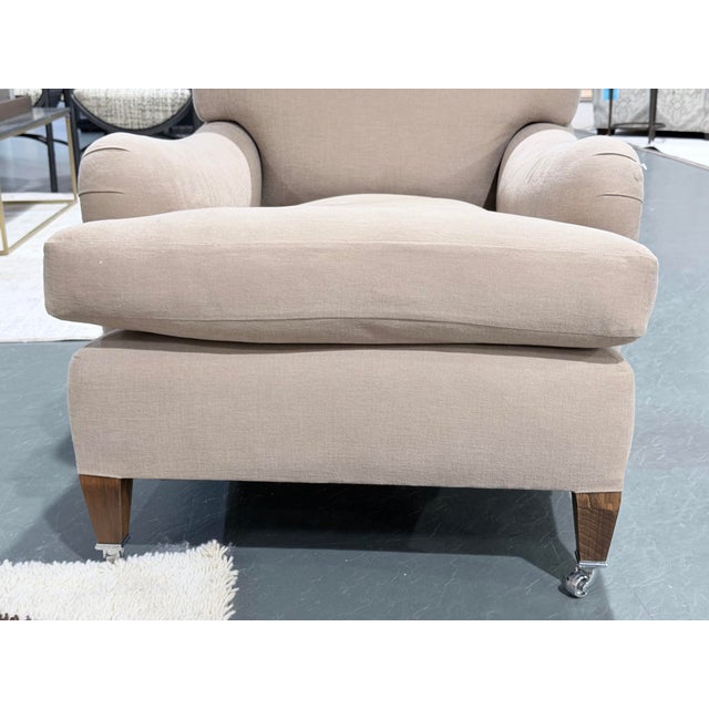 Taupe George Smith English Arm Accent Chair(pair Available) For Sale - Image 8 of 12