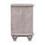 Gray Acid Wash Mango Wood Bedside Table With Open Shelf For Sale - Image 8 of 8