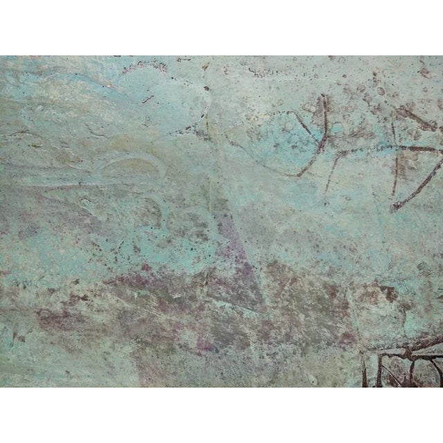 1990s Hector Ramirez Ortega, Composition, 1990, Mixed Media For Sale - Image 5 of 9