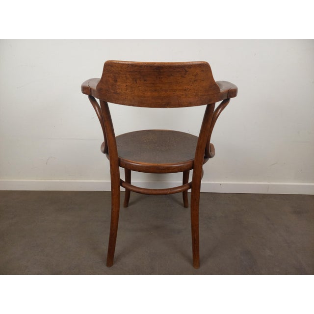 Brown Bentwood Armchair from Gebrüder Thonet, 1890s For Sale - Image 8 of 18
