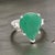 2010s Natural Emerald Diamond Ring 7 14k White Gold 10.97 TCW Certified For Sale - Image 5 of 14