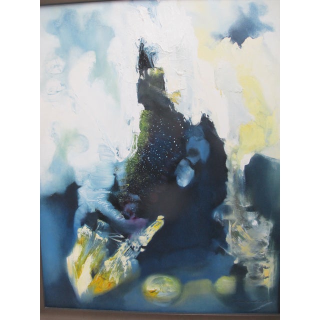 Paint Cecy Colichon Peruvian Abstract Impasto Modernist Art Oil Painting Dreams I For Sale - Image 7 of 9