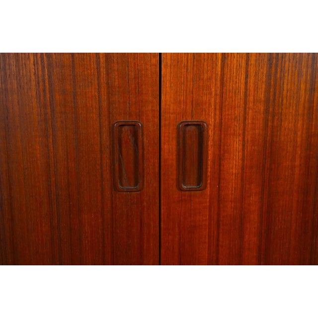 Brown 1970s Westergaards Møbelfabrik Danish Teak Highboard For Sale - Image 8 of 15