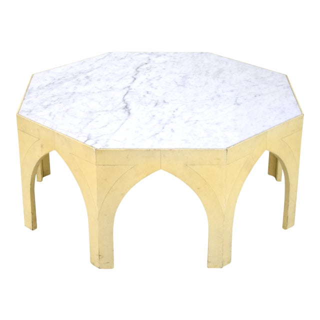 1960s Mid-Century Modern Octagonal Gothic Marble Top ...