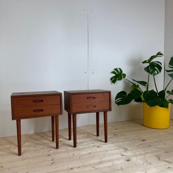 Bedside Tables, Denmark, 1960, Set of 2 For Sale - Image 4 of 6