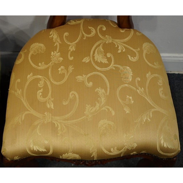 Vintage Antique Traditional Rococo Style Carved Accent Side Chair For Sale - Image 10 of 11