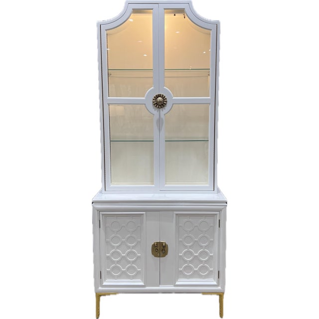 The White/Gold Freestanding vintage Display Cabinet is a stylish and functional addition to any home or office. With its...
