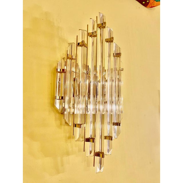 Venini Murano Glass Wall Light from Venini, Italy, 1980s For Sale - Image 4 of 9