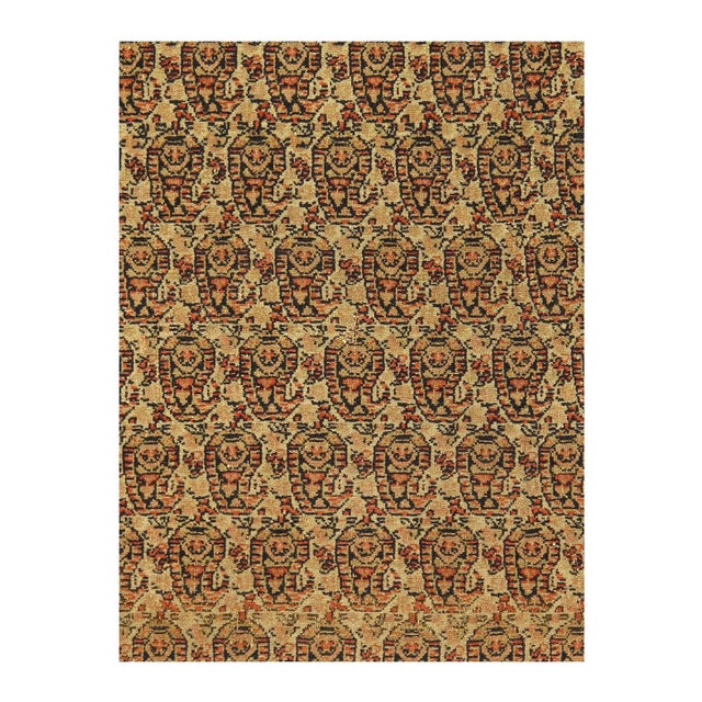 Tribal Persian Fine Hand Knotted Antique Senneh 4'6'' X 6'3'' For Sale - Image 3 of 5