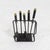 Afra & Tobia Scarpa Fireplace Set by Afra and Tobia Scarpa for Dimensione Fuoco, 1970s, Set of 5 For Sale - Image 4 of 8