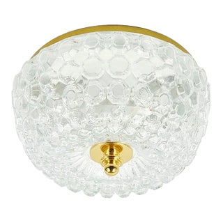 1 of 3 Mid-Century Bubble Glass Flush Mount/Ceiling Light by Helena Tynell for Limburg, Germany, 1960s For Sale