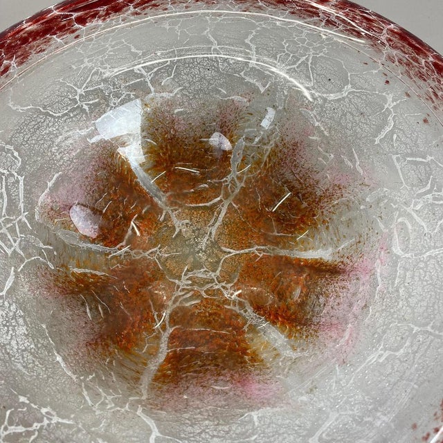 Baushaus Art Deco German Red Glass Bowl by Karl Wiedmann for WMF Ikora, 1930s For Sale - Image 10 of 18