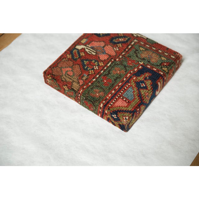 2020s Decorative Cork Board Antique Kurdish Hamadan Rug Fragment Art For Sale - Image 5 of 8