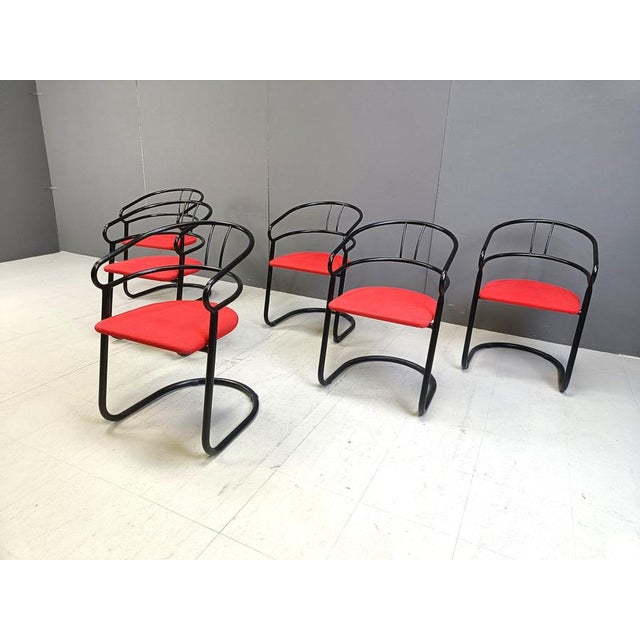 1980s Post Modern Dining Chairs, 1980s, Set of 6 For Sale - Image 5 of 10