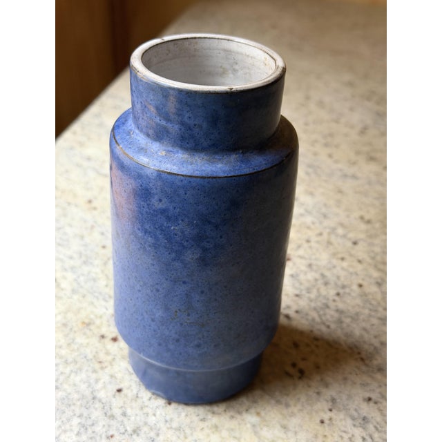 1960s Mid-Century Blue Studio Pottery Vases from Ceramano & Zaalberg, Europe, 1960, Set of 4 For Sale - Image 5 of 18