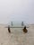 Gae Aulenti Postmodern Glass Coffee Table on Wheels After Gae Aulenti, 1990s For Sale - Image 4 of 13