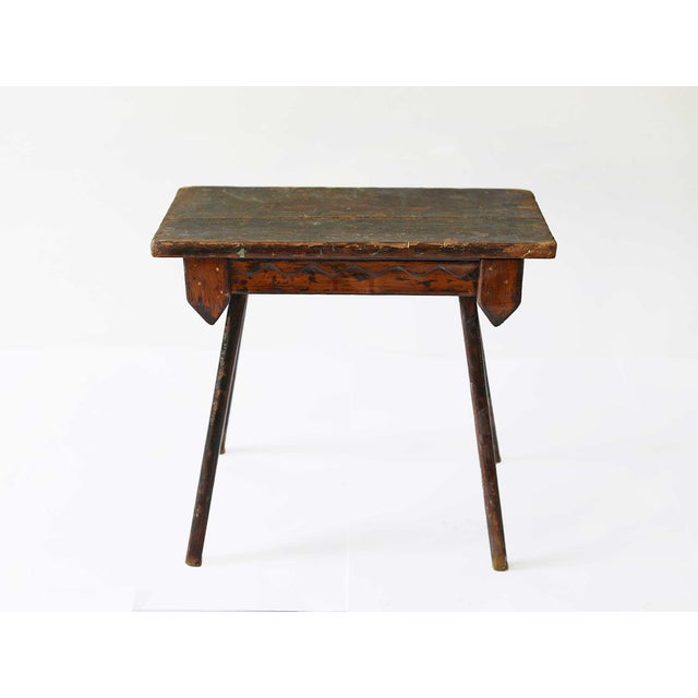 Folk Art Bench - Antique For Sale - Image 4 of 6