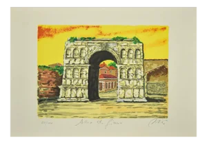 Marco Orsi - Roman Arch - Original Screen Print Print - 1980s