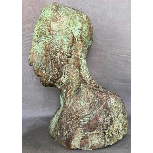 Bronze Faun Head Bust Sculpture by Pablo Alonso Herraiz, Seville, Malaga, 1994 For Sale - Image 9 of 13