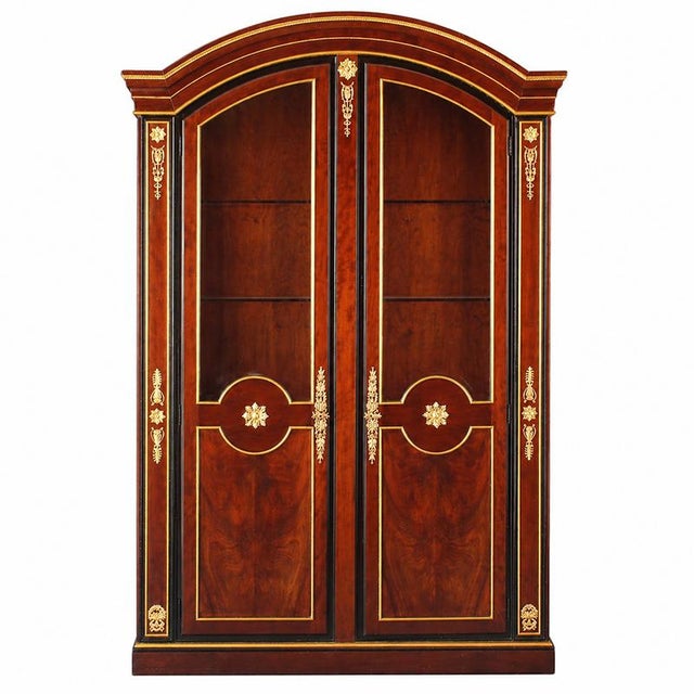 Wood Mahogany Bookcase, Italy, 20th Century For Sale - Image 7 of 7
