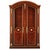 Wood Mahogany Bookcase, Italy, 20th Century For Sale - Image 7 of 7