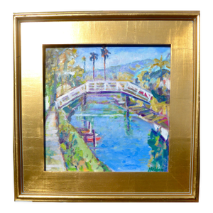 Venice Canals, California - Landscape - Oil Painting