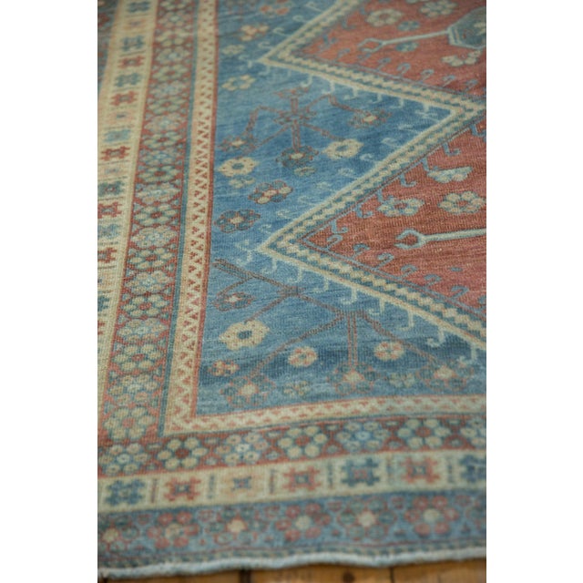 Old New House 1950s Vintage Caucasian Pomegranate Medallion Wool Carpet For Sale - Image 4 of 10