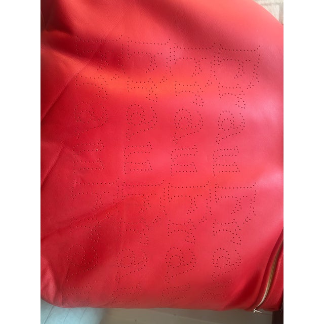 Poltrona Frau Poltrona Frau "Ouverture" Red Leather Sofa - Made in Italy For Sale - Image 4 of 10