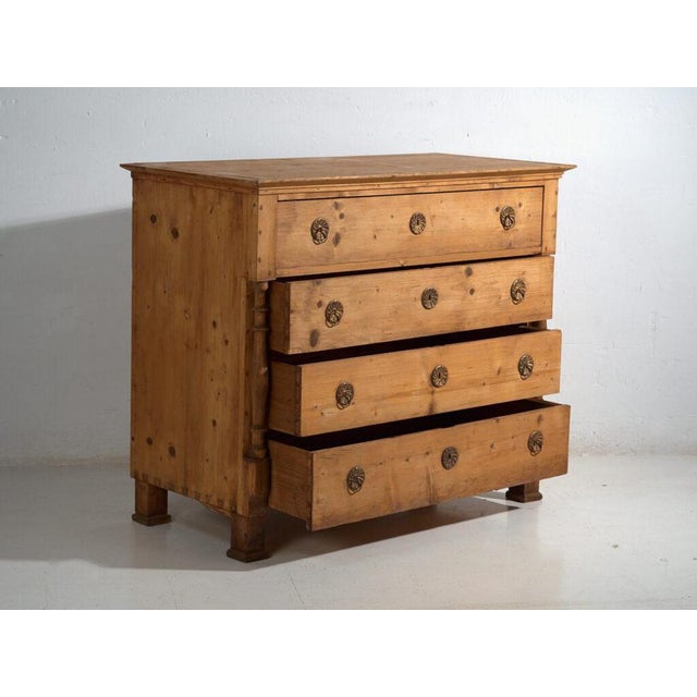 Antique Pine Chest of Drawers by Amaru For Sale - Image 4 of 11