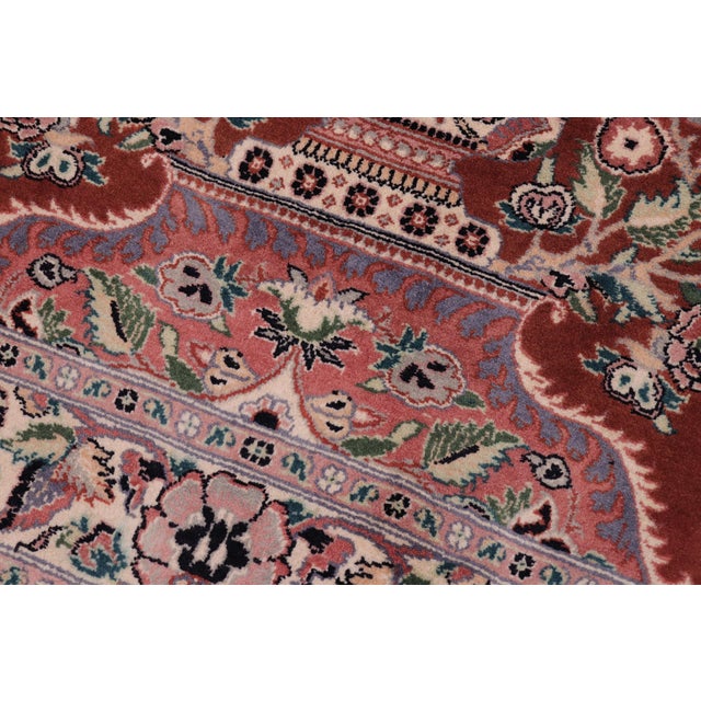 Shabby Chic 1990's Pak-Persian Rust/Beige Wool Rug - 3'1'' X 5'2'' For Sale In New York - Image 6 of 9