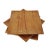 Simple Teak Wood Square Plate For Sale - Image 4 of 6