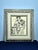 Mid-Century Figural Seated Woman Ink Drawing in Ornate Gold Gilt Frame For Sale - Image 10 of 11