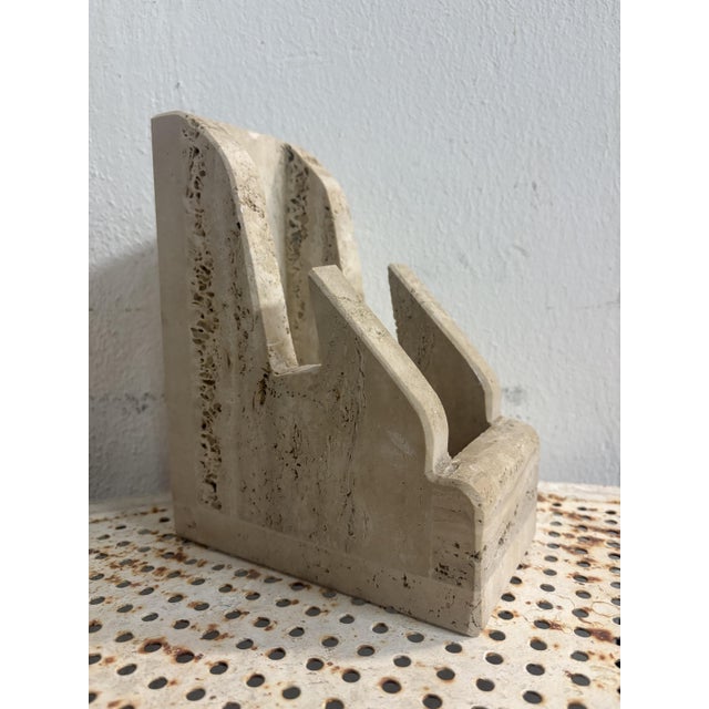 Stone Vintage Travertine Bookend, 1970 For Sale - Image 7 of 7